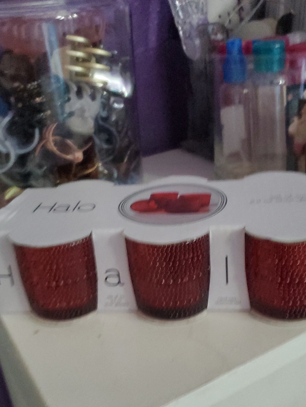 Halo Red Shot Glasses Set of 6